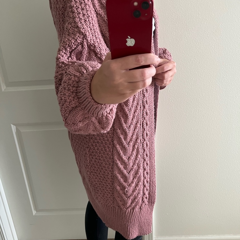 TopShop chunky cable knit cardigan